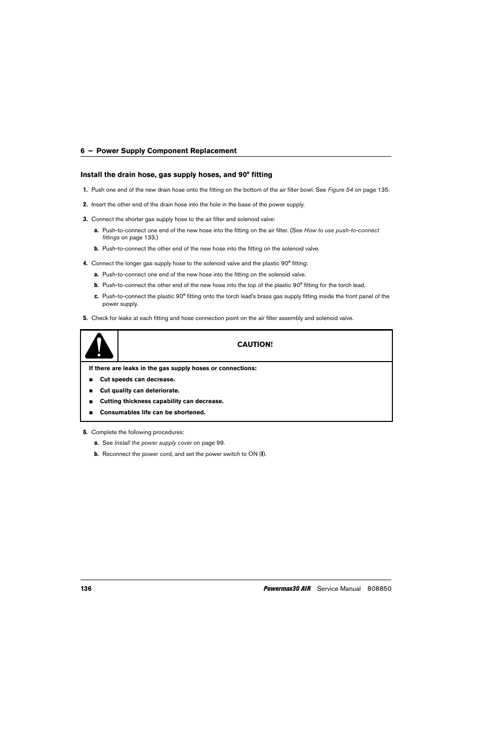 Hypertherm Powermax30 AIR Service Manual User Manual | Page 136 / 223