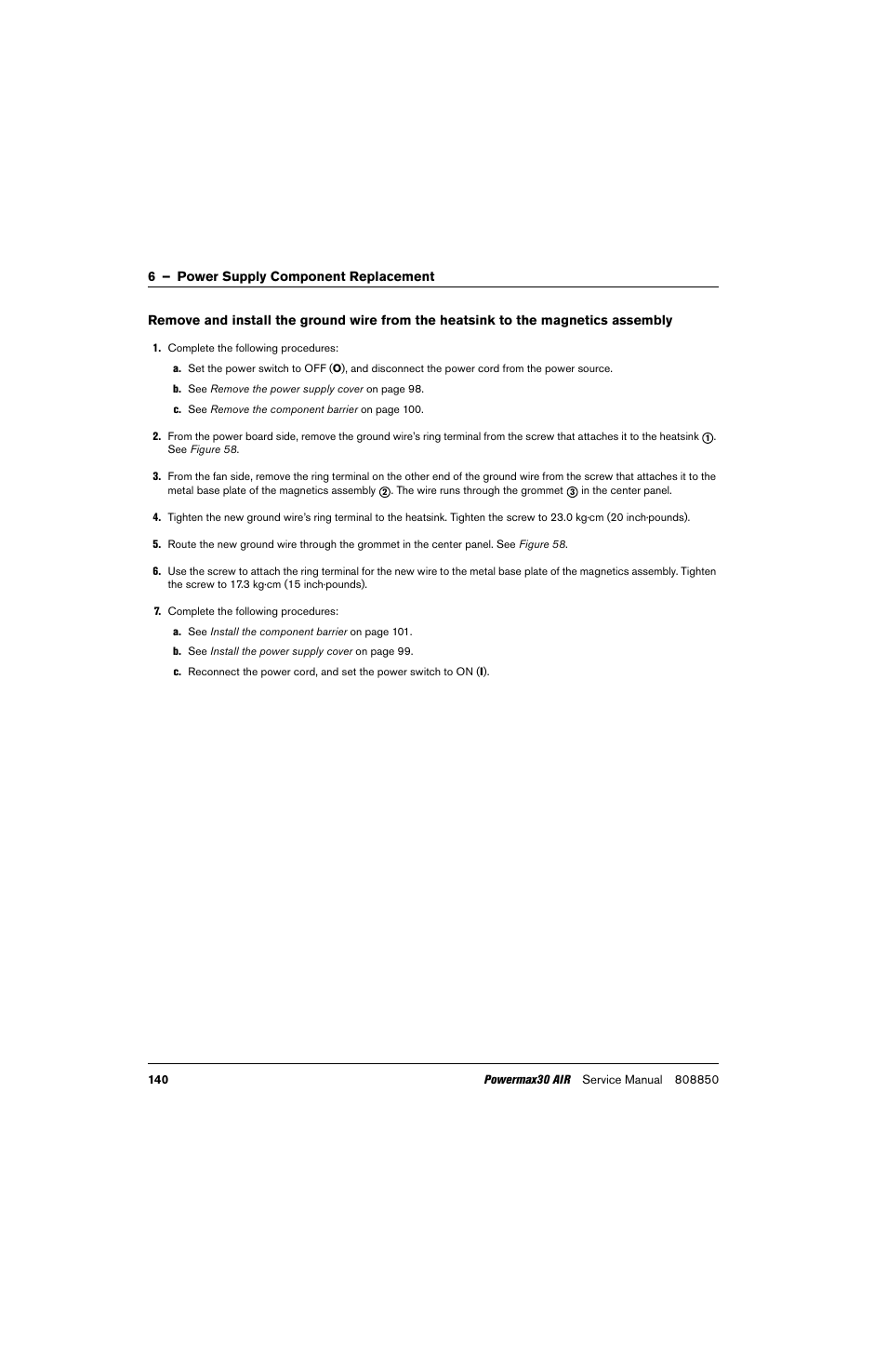 Hypertherm Powermax30 AIR Service Manual User Manual | Page 140 / 223