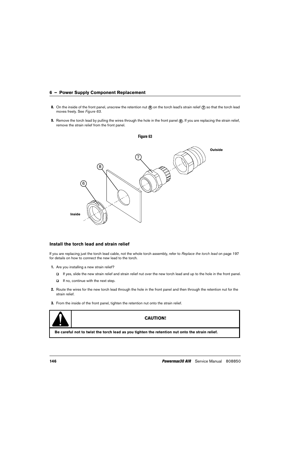 Hypertherm Powermax30 AIR Service Manual User Manual | Page 146 / 223