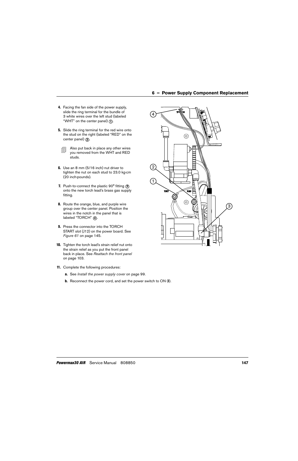 Hypertherm Powermax30 AIR Service Manual User Manual | Page 147 / 223
