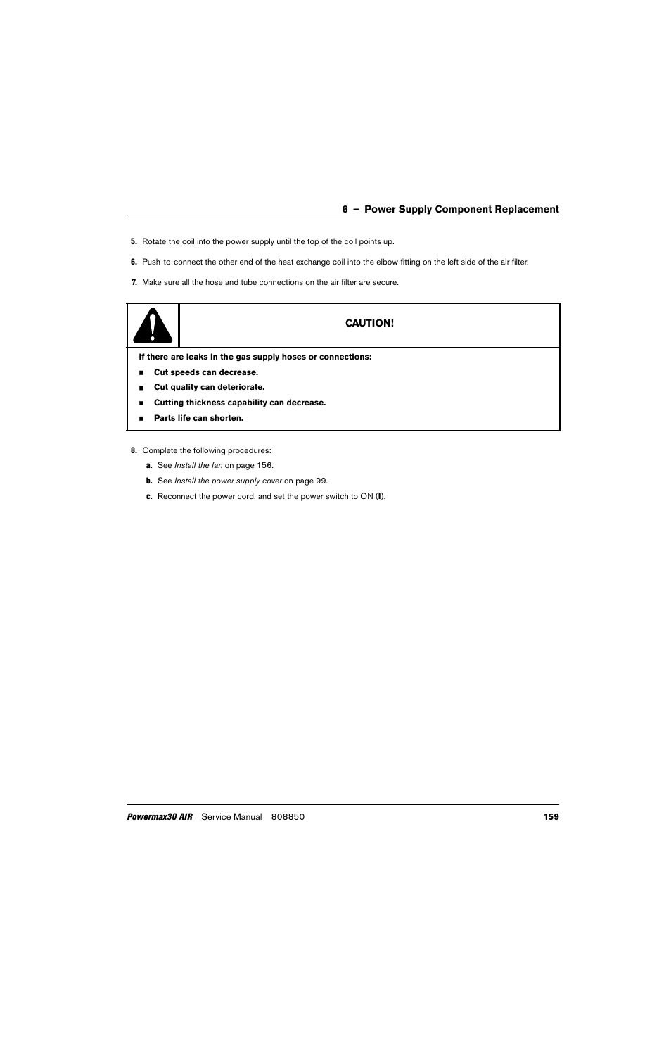 Hypertherm Powermax30 AIR Service Manual User Manual | Page 159 / 223