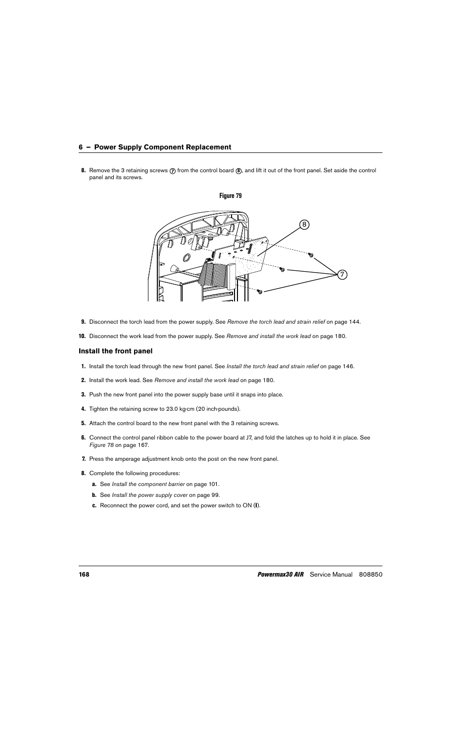 Hypertherm Powermax30 AIR Service Manual User Manual | Page 168 / 223