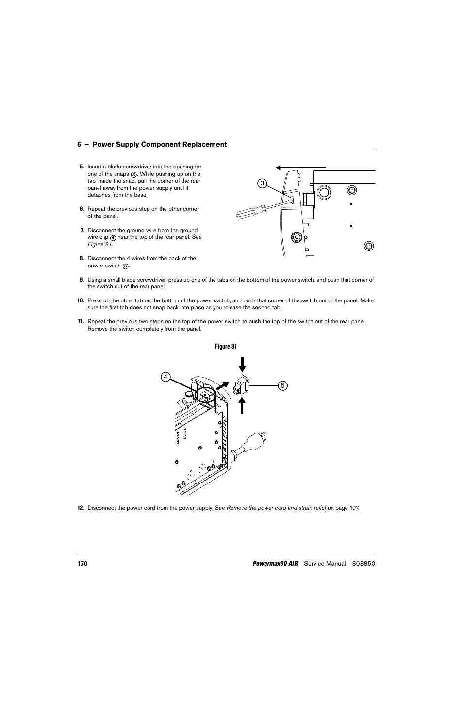 Hypertherm Powermax30 AIR Service Manual User Manual | Page 170 / 223