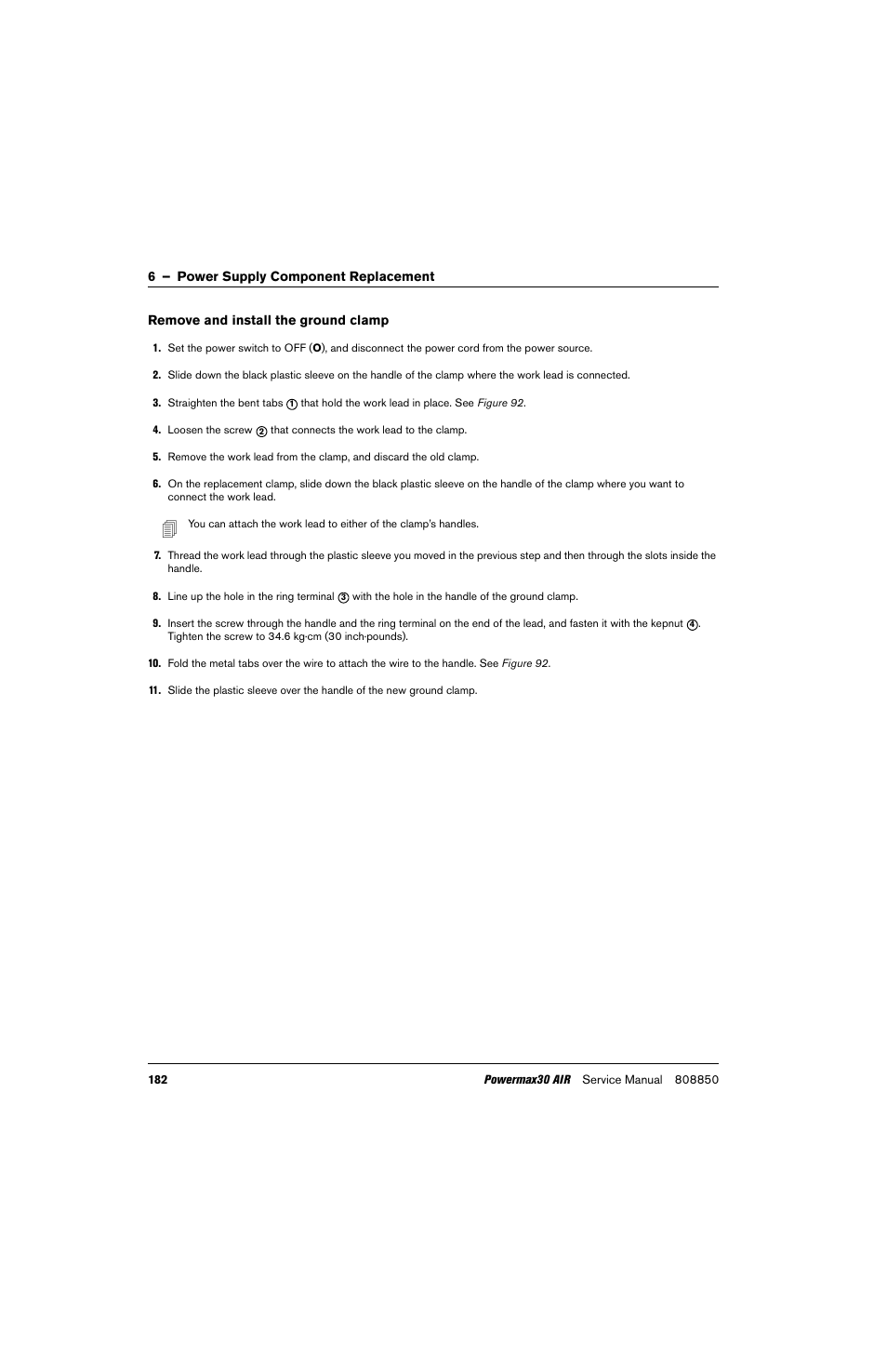 Hypertherm Powermax30 AIR Service Manual User Manual | Page 182 / 223