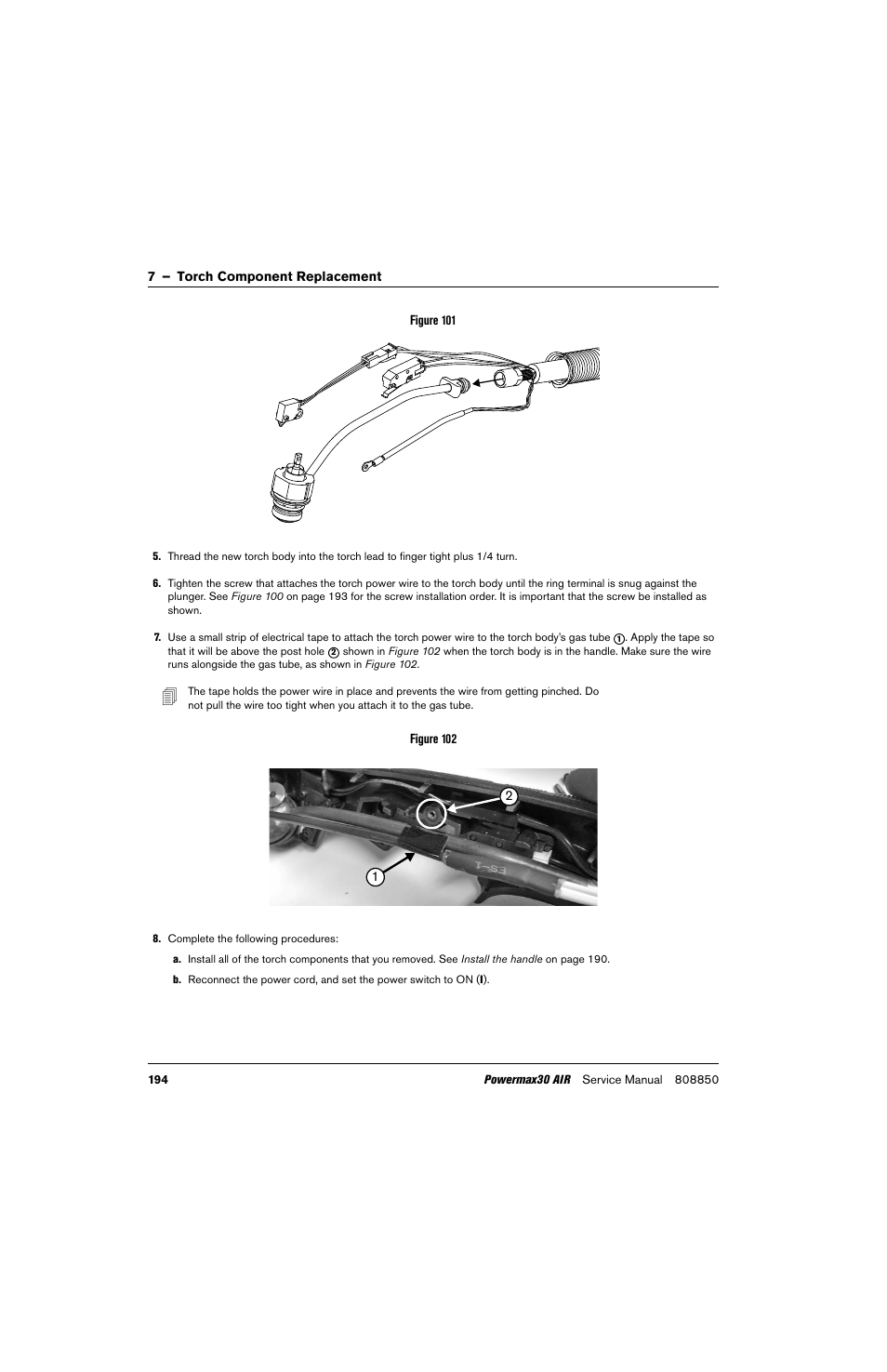 Hypertherm Powermax30 AIR Service Manual User Manual | Page 194 / 223