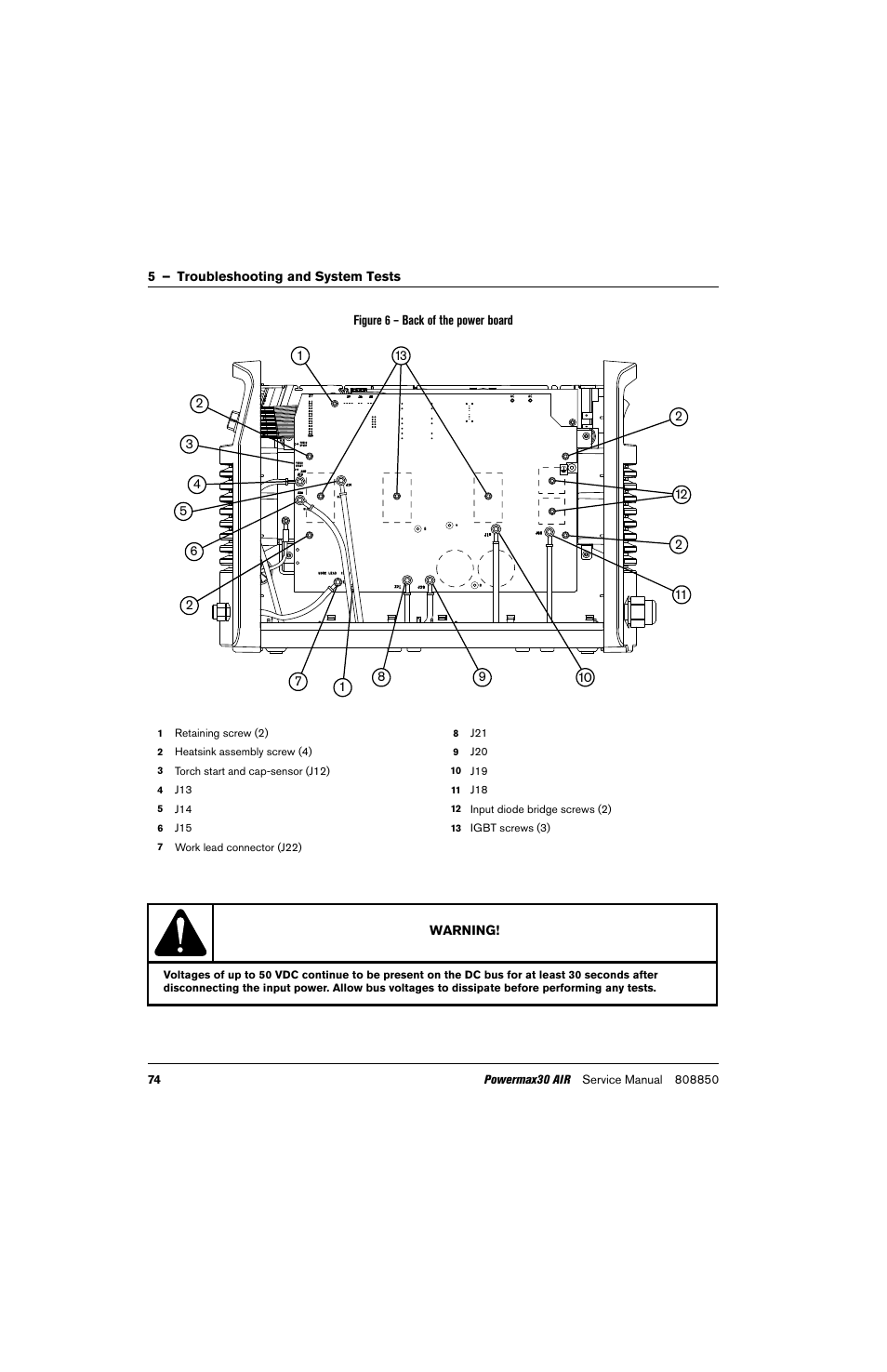 Hypertherm Powermax30 AIR Service Manual User Manual | Page 74 / 223