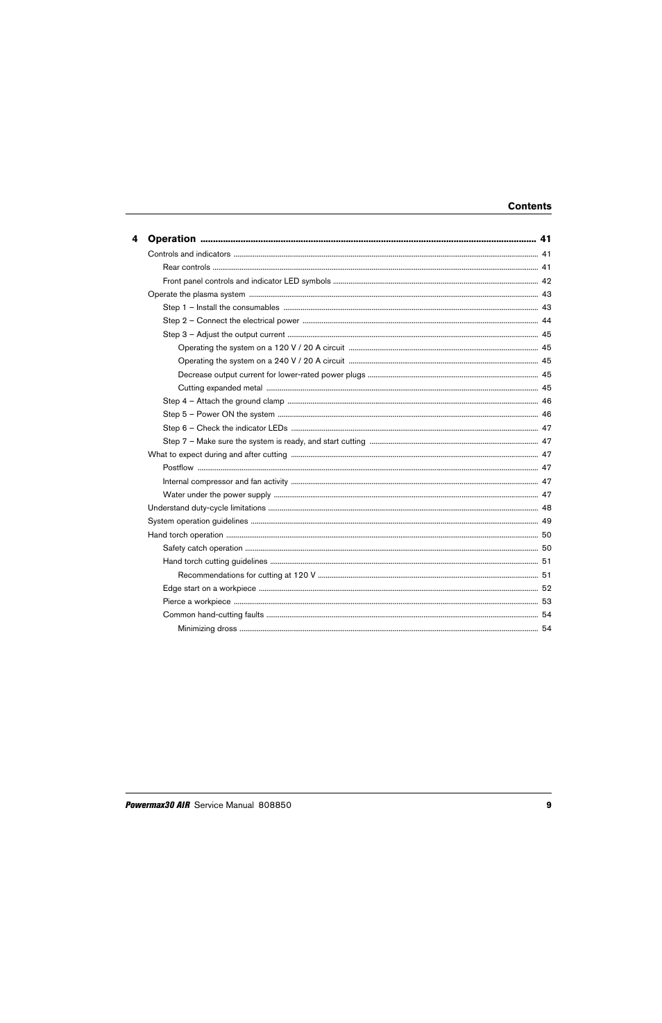 Hypertherm Powermax30 AIR Service Manual User Manual | Page 9 / 223