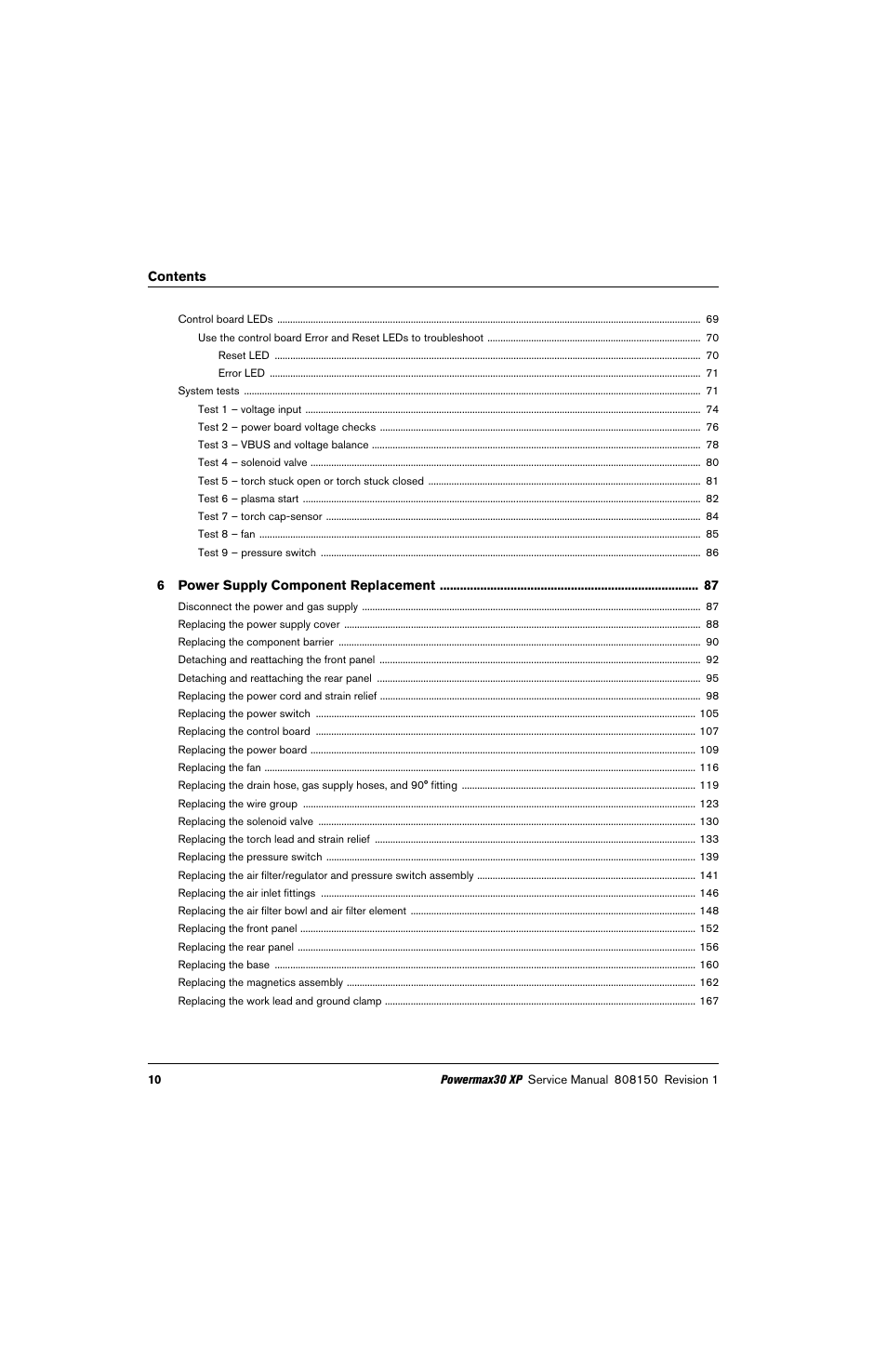 Hypertherm Powermax30 XP Service Manual User Manual | Page 10 / 201