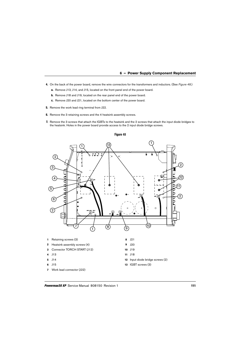 Hypertherm Powermax30 XP Service Manual User Manual | Page 111 / 201