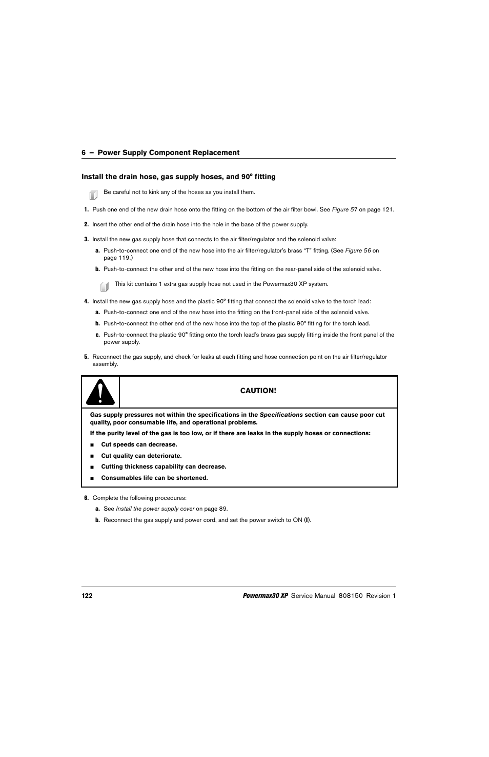 Hypertherm Powermax30 XP Service Manual User Manual | Page 122 / 201