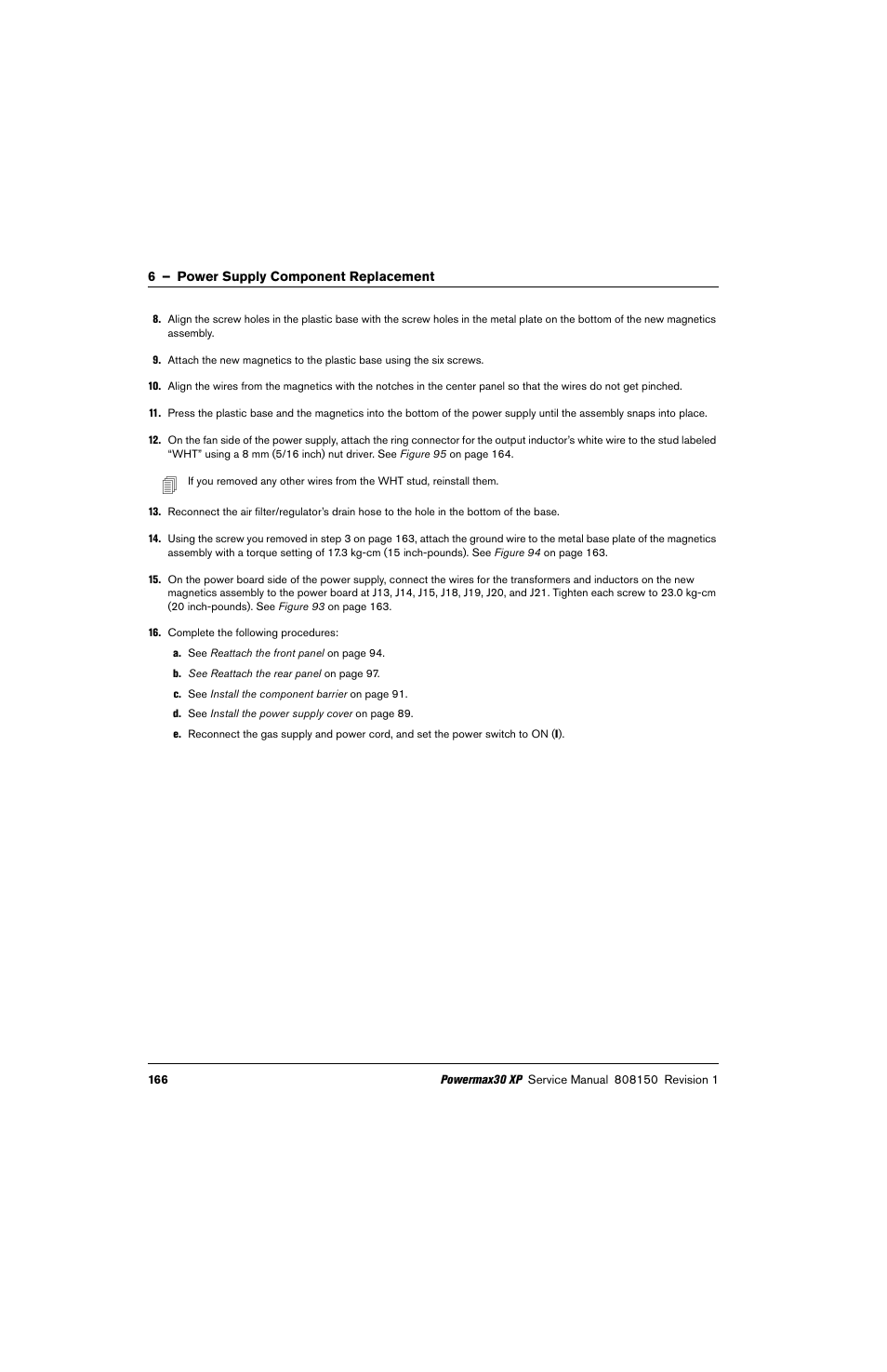 Hypertherm Powermax30 XP Service Manual User Manual | Page 166 / 201