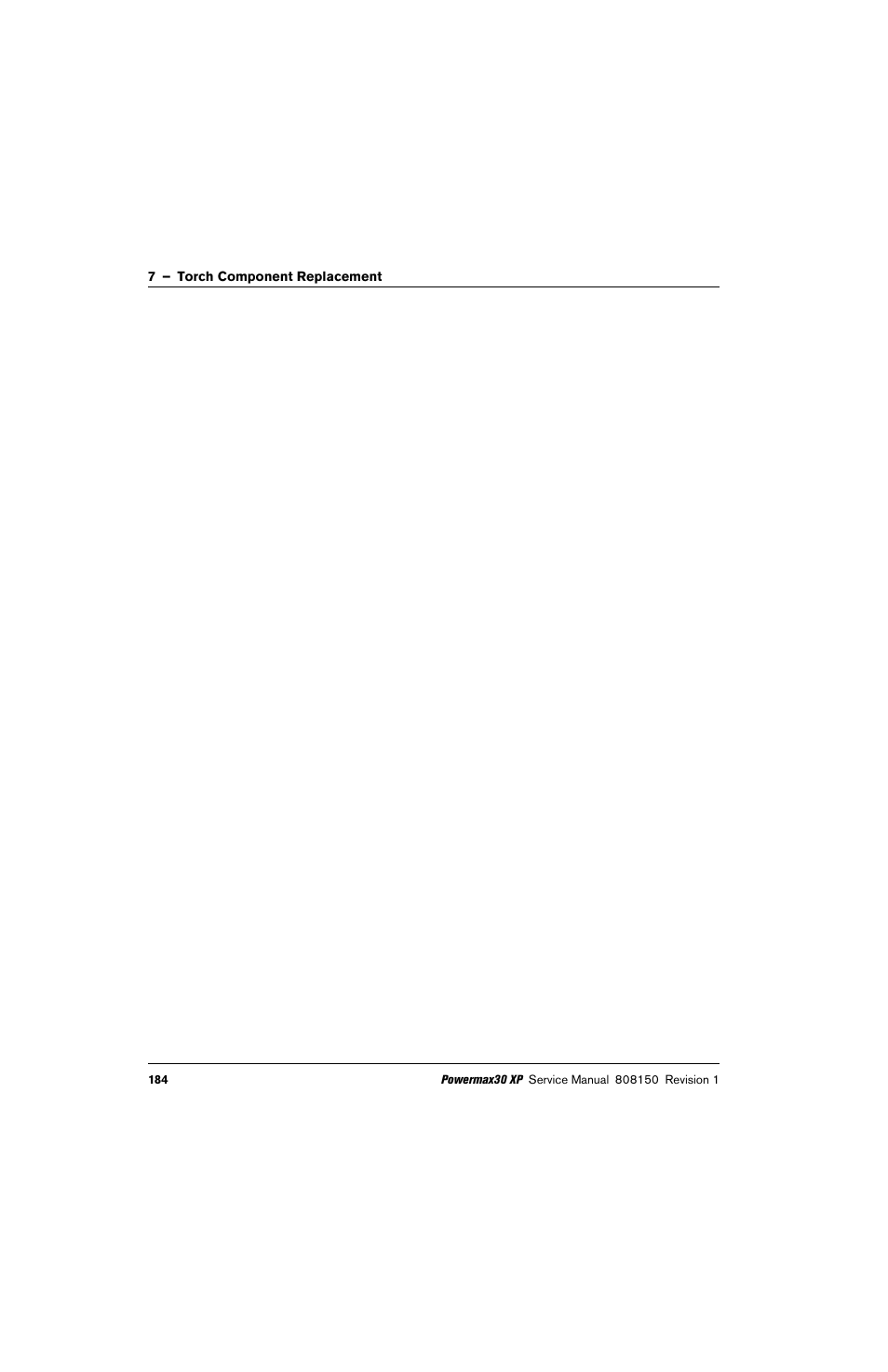 Hypertherm Powermax30 XP Service Manual User Manual | Page 184 / 201
