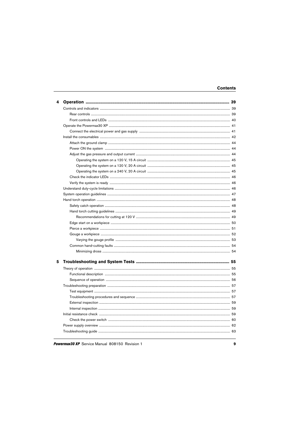 Hypertherm Powermax30 XP Service Manual User Manual | Page 9 / 201