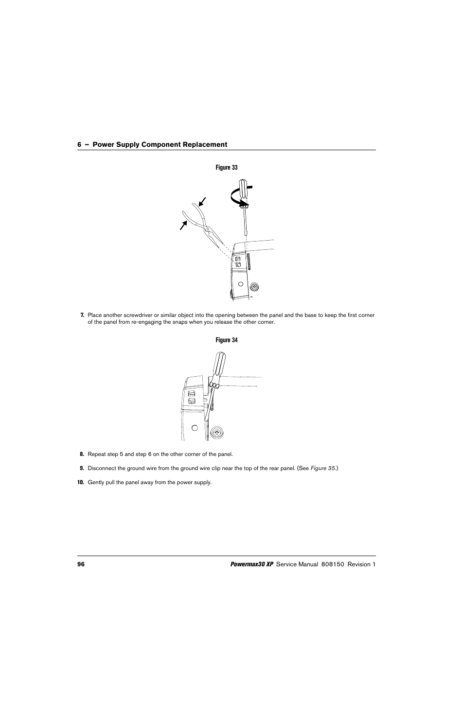 Hypertherm Powermax30 XP Service Manual User Manual | Page 96 / 201