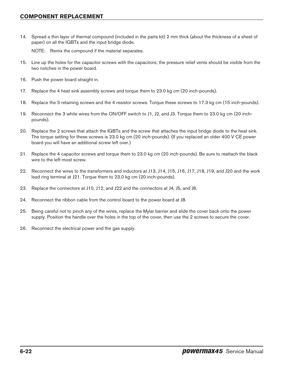 Powermax | Hypertherm Powermax45 Service Manual User Manual | Page 126 / 149