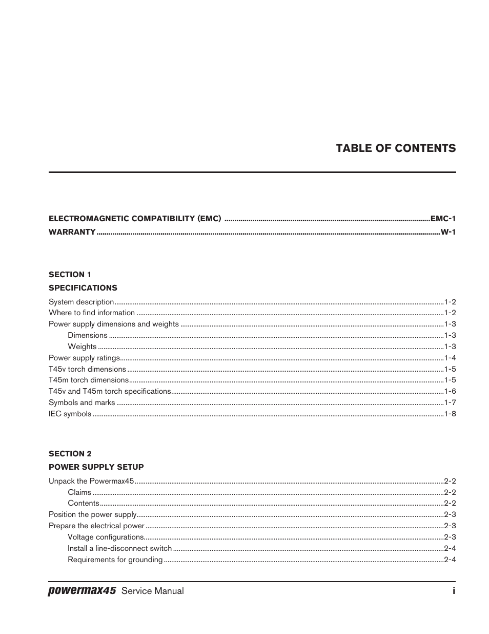 Hypertherm Powermax45 Service Manual User Manual | Page 7 / 149