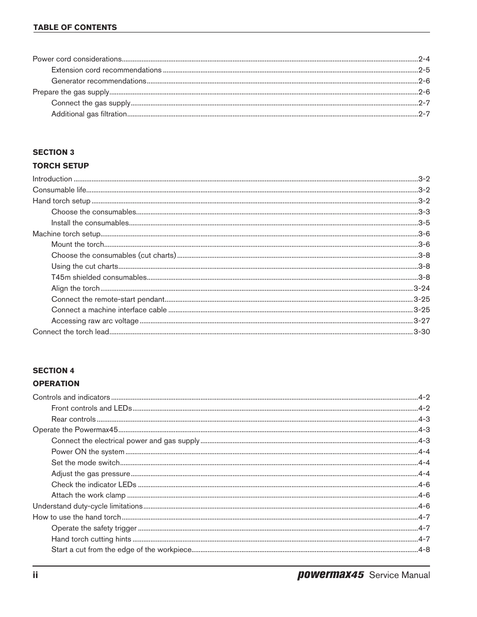 Powermax | Hypertherm Powermax45 Service Manual User Manual | Page 8 / 149