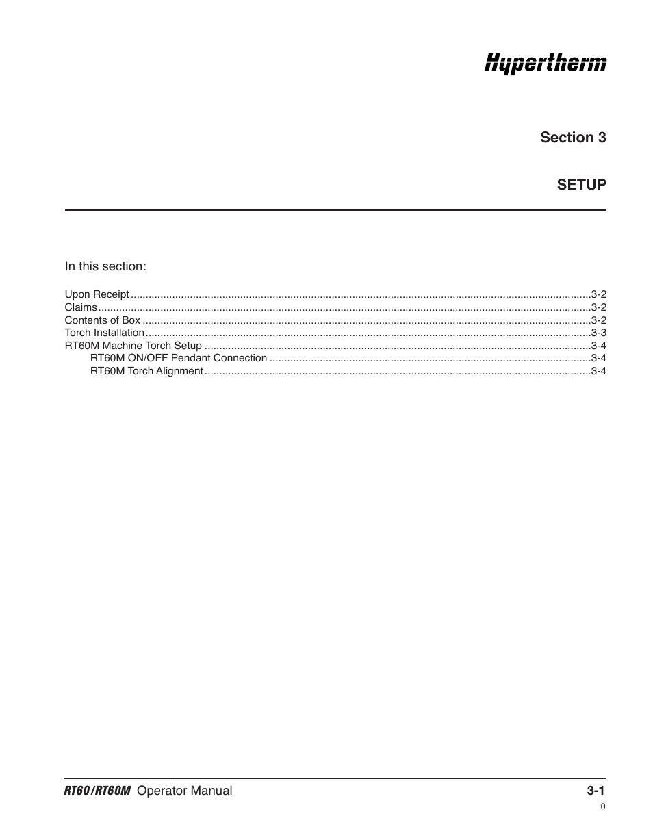 Hypertherm RT60 Retrofit Torch User Manual | Page 24 / 51