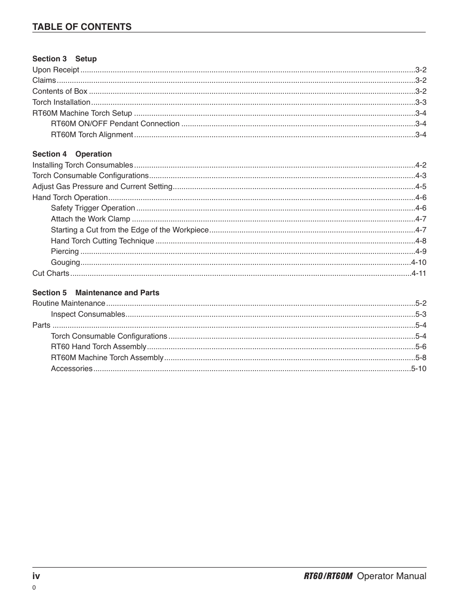 Hypertherm RT60 Retrofit Torch User Manual | Page 7 / 51