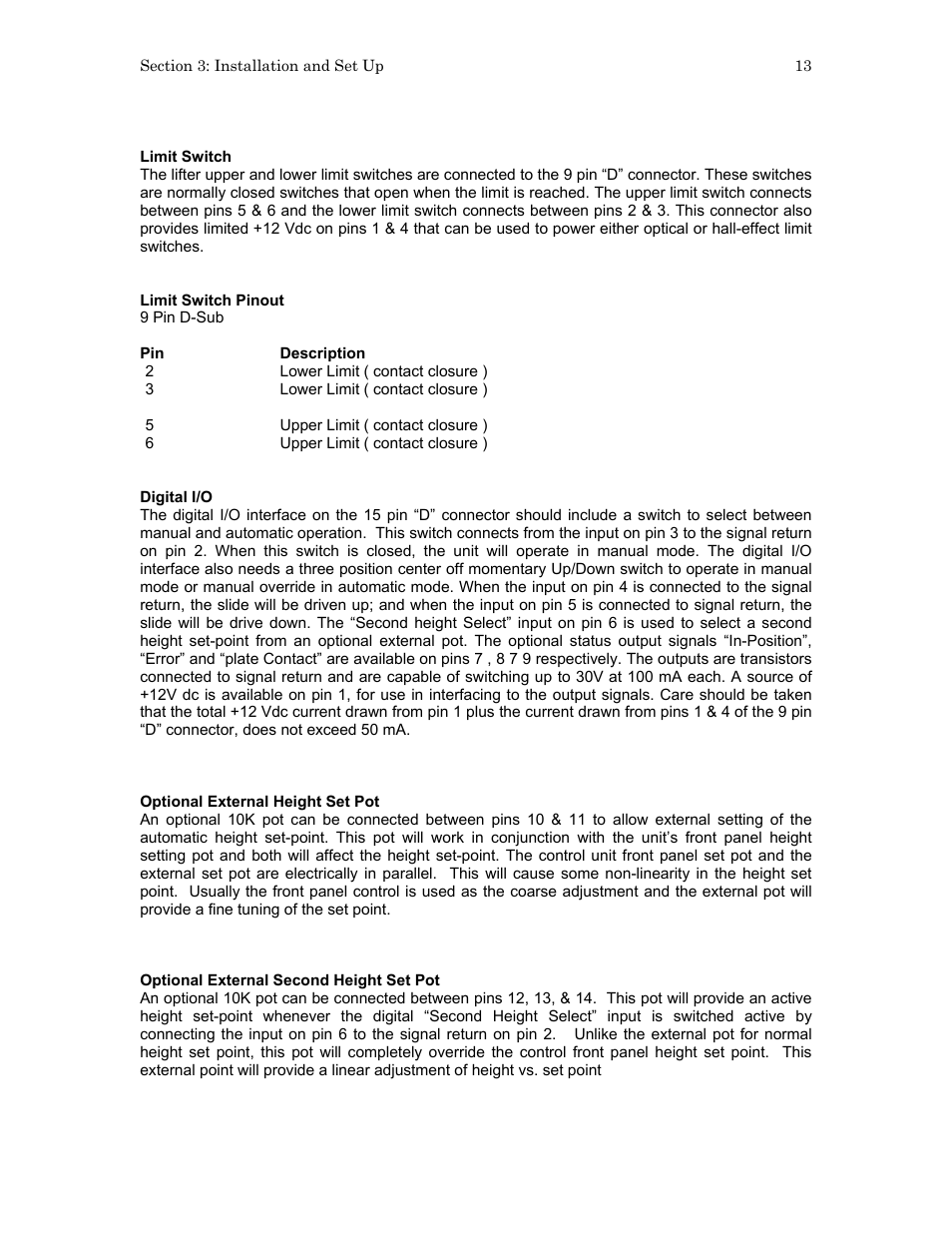 Hypertherm SensorOHC User Manual | Page 17 / 26