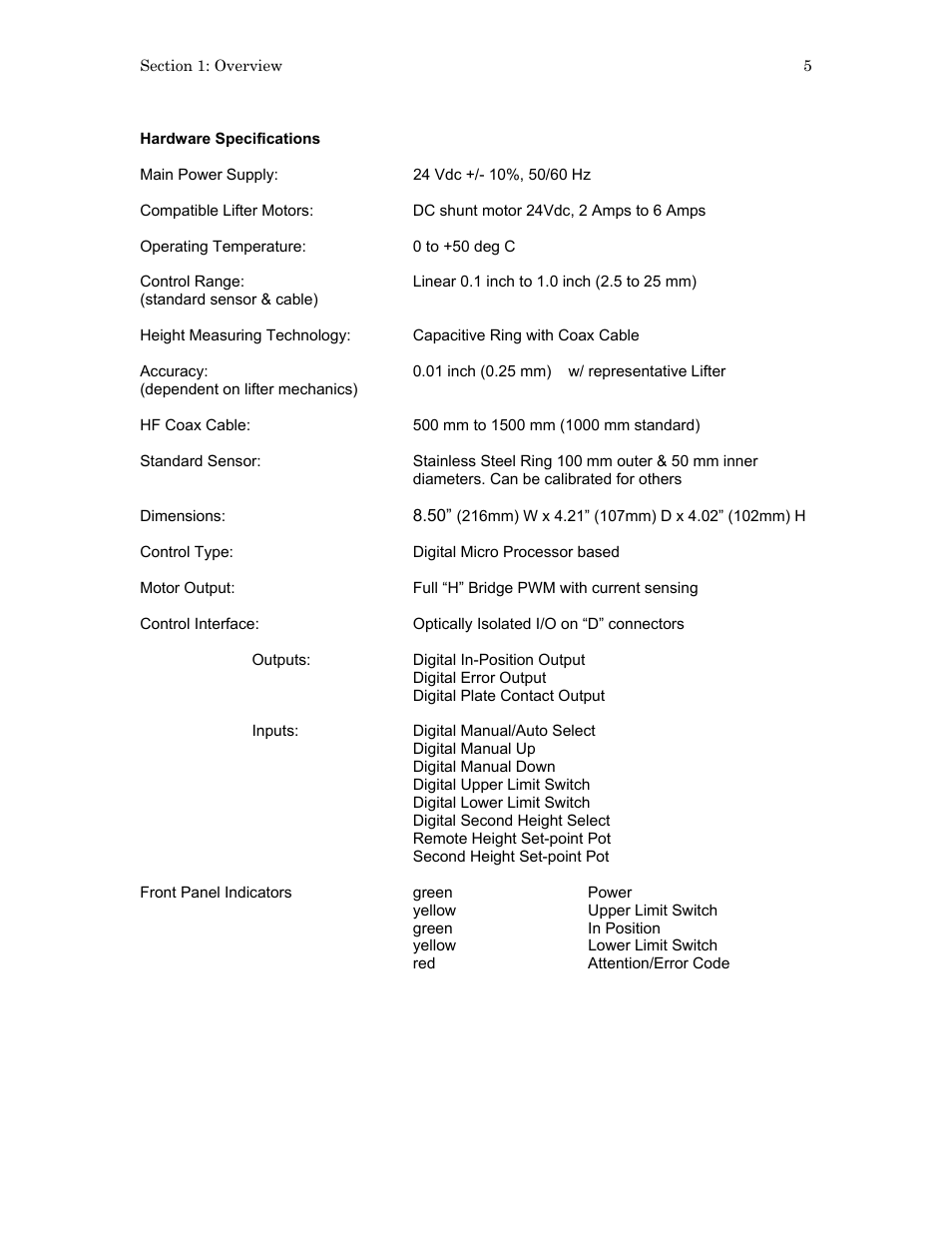 Hypertherm SensorOHC User Manual | Page 9 / 26