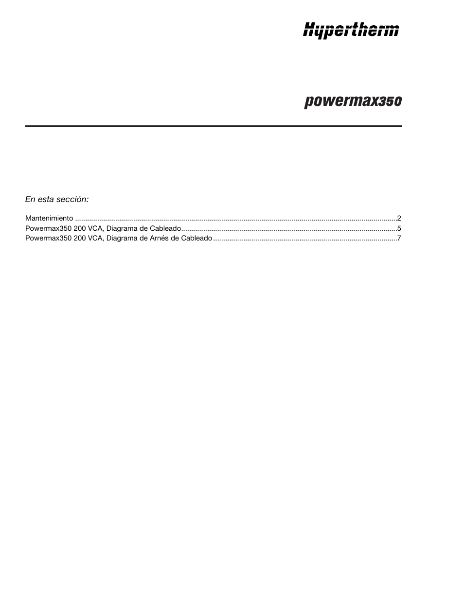 Powermax350 | Hypertherm Powermax190c Troubleshooting Guide User Manual | Page 12 / 66