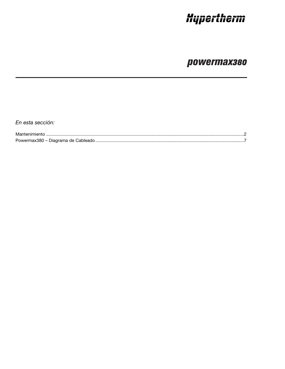 Powermax380 | Hypertherm Powermax190c Troubleshooting Guide User Manual | Page 18 / 66