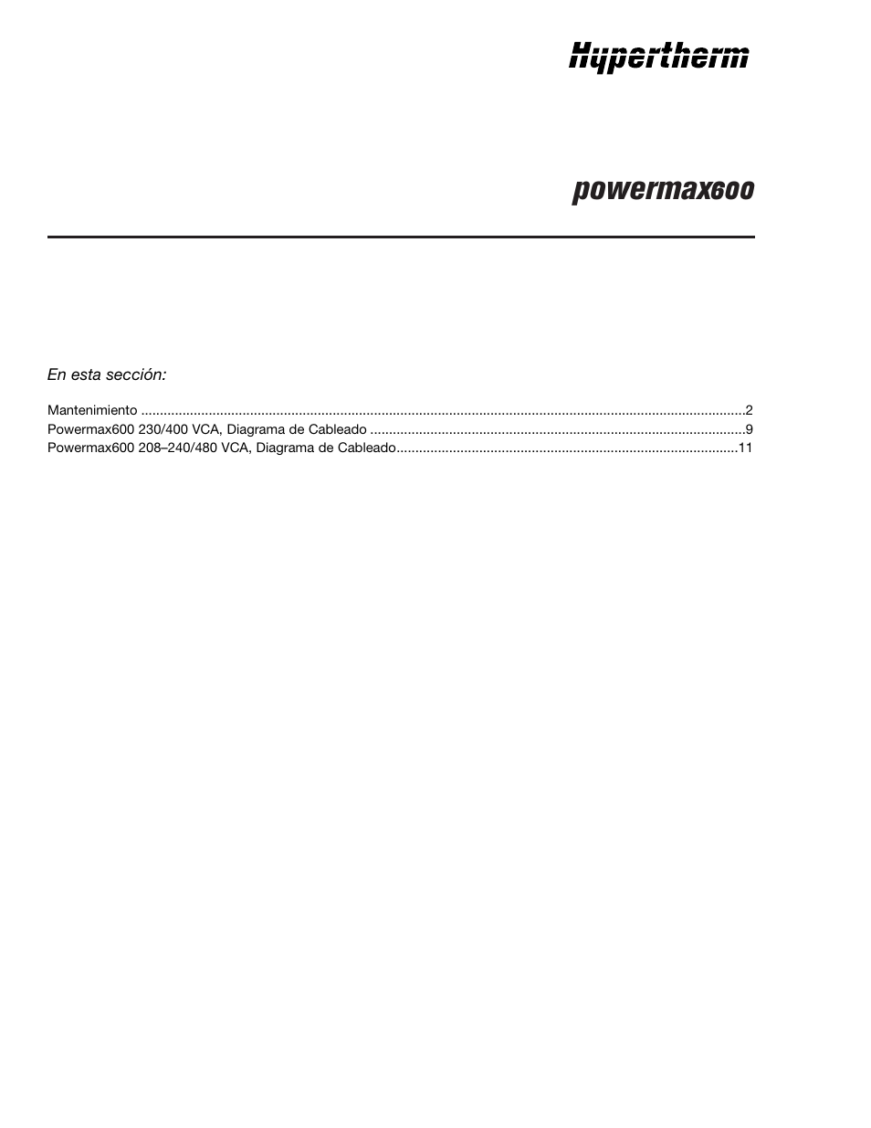 Powermax600 | Hypertherm Powermax190c Troubleshooting Guide User Manual | Page 24 / 66