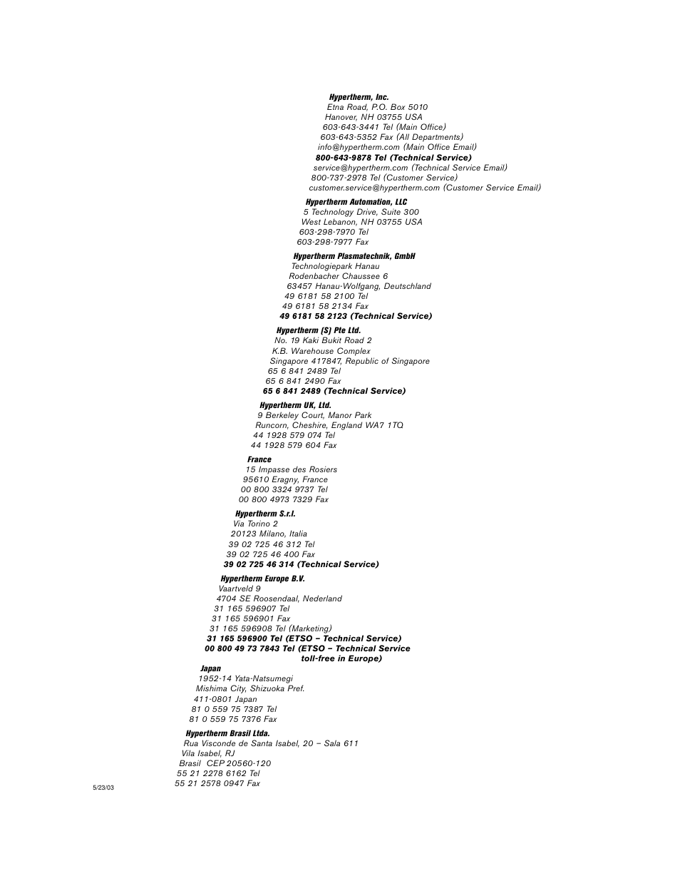 Hypertherm Powermax190c Troubleshooting Guide User Manual | Page 3 / 66