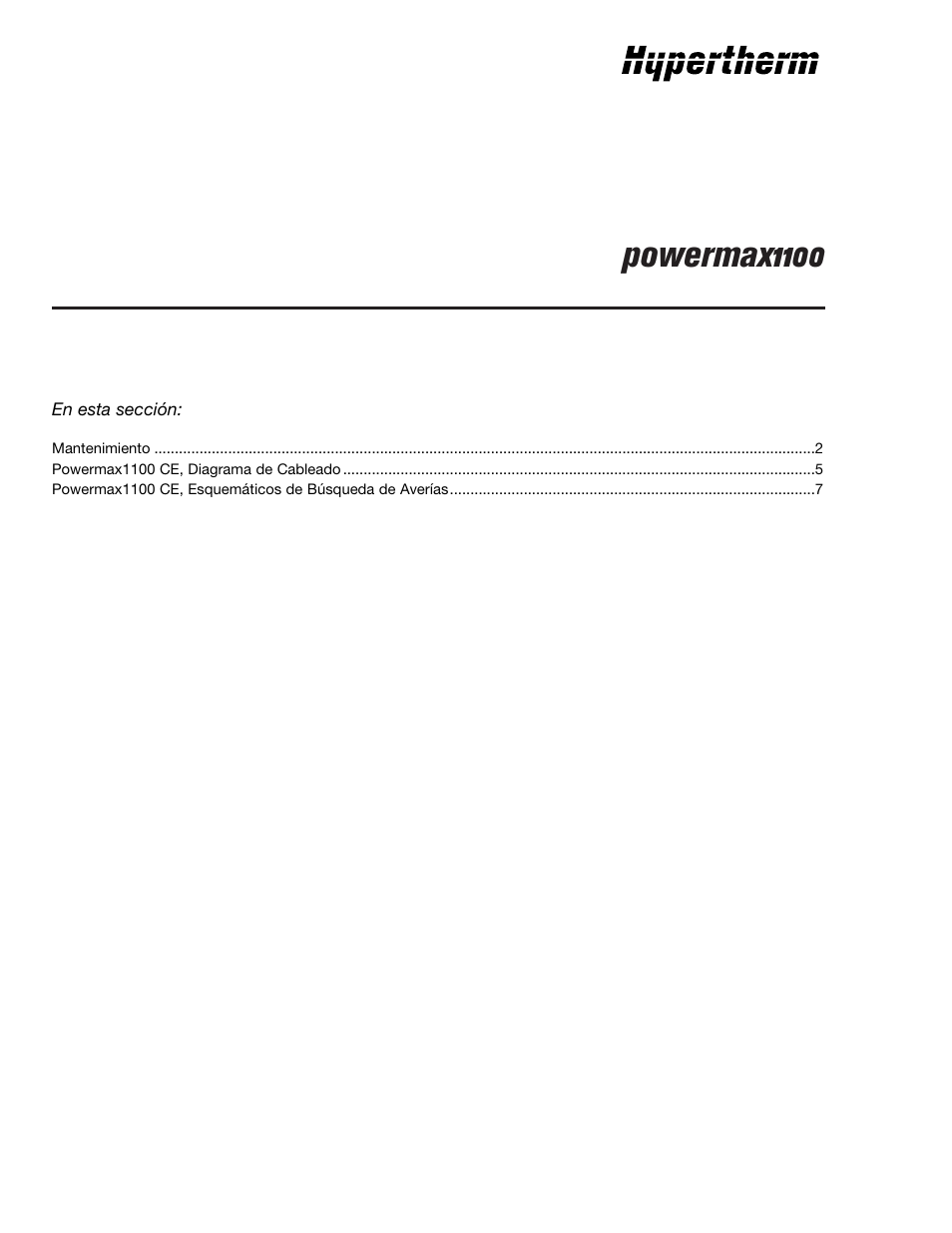 Powermax1100 | Hypertherm Powermax190c Troubleshooting Guide User Manual | Page 46 / 66