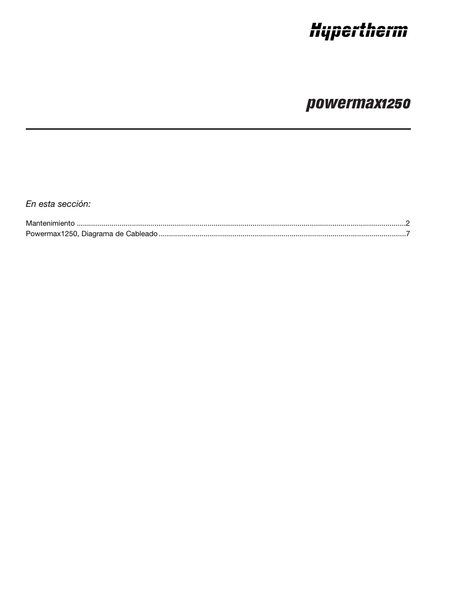 Powermax1250 | Hypertherm Powermax190c Troubleshooting Guide User Manual | Page 52 / 66