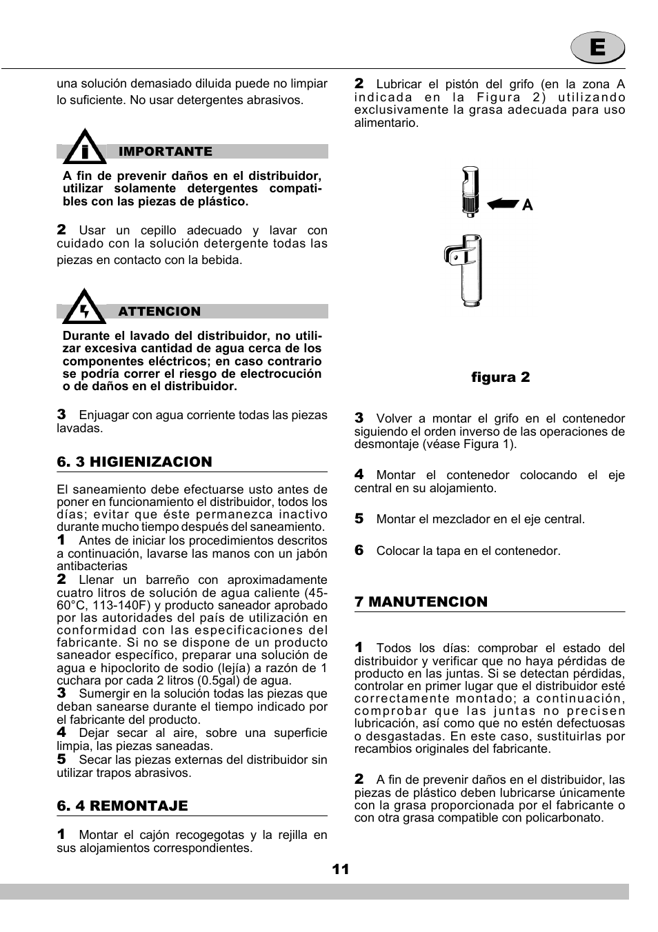Cecilware DELICE NS18A User Manual | Page 11 / 16