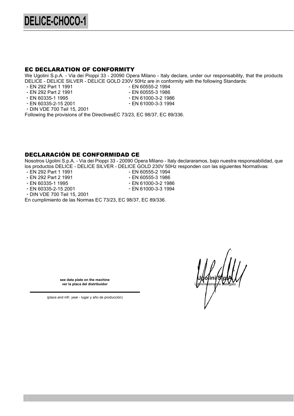 Delice-choco-1 | Cecilware DELICE NS18A User Manual | Page 2 / 16