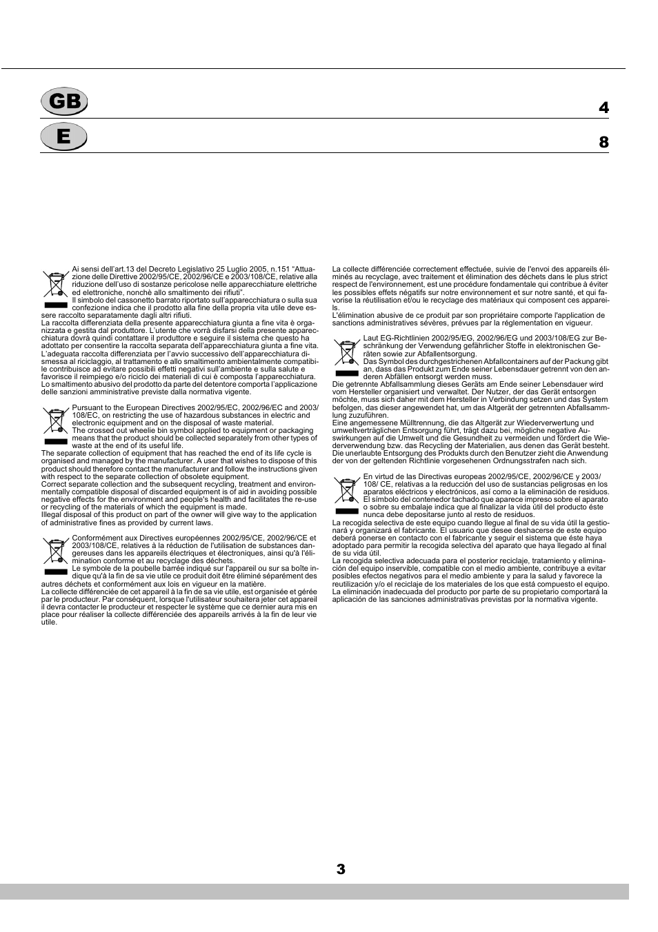 Cecilware DELICE NS18A User Manual | Page 3 / 16