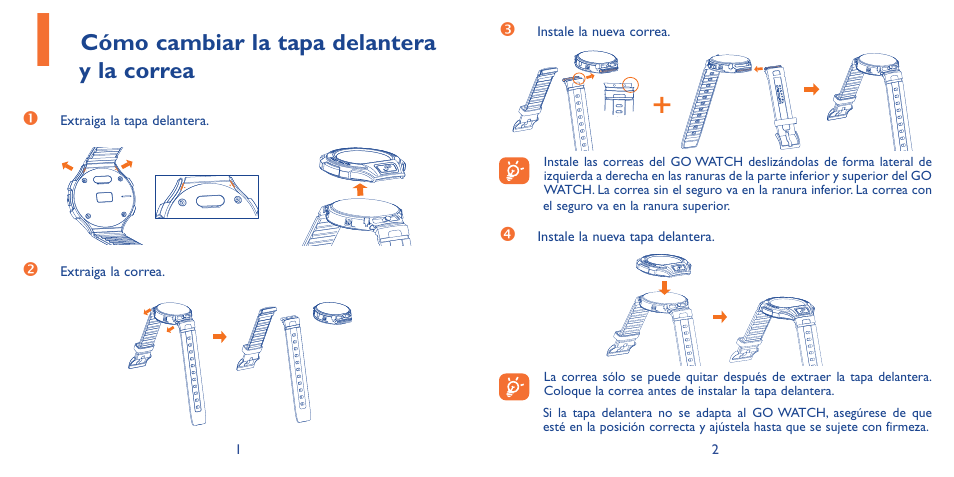 Alcatel Go Watch SM 03 User Manual | Page 2 / 4