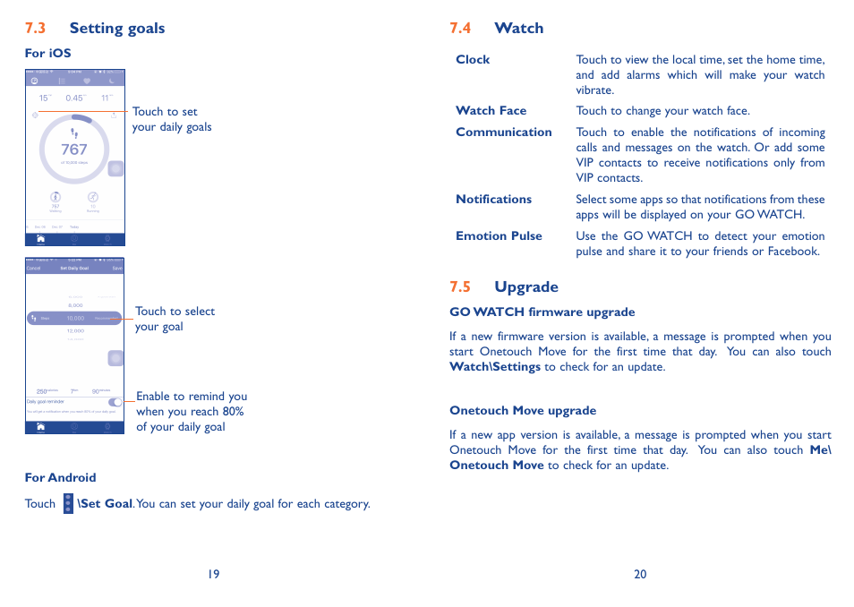 Alcatel Go Watch SM 03 User Manual | Page 13 / 24