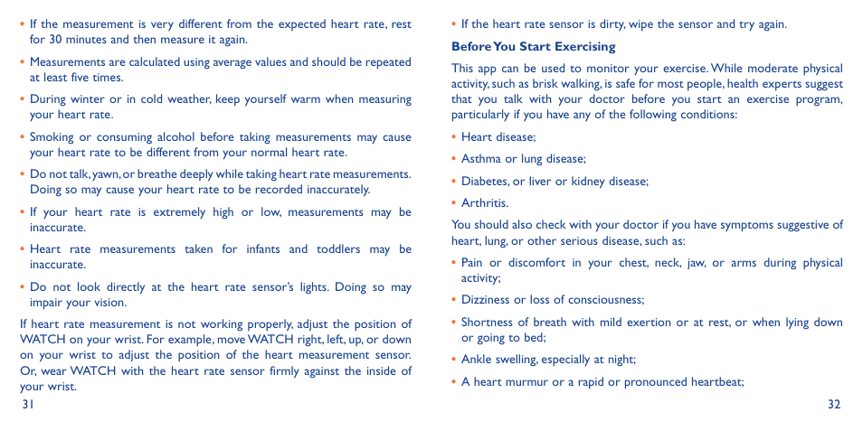 Alcatel Watch SM 02 User Manual | Page 20 / 29