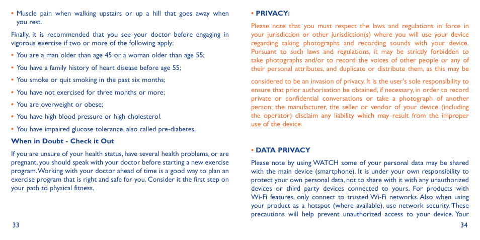 Alcatel Watch SM 02 User Manual | Page 21 / 29