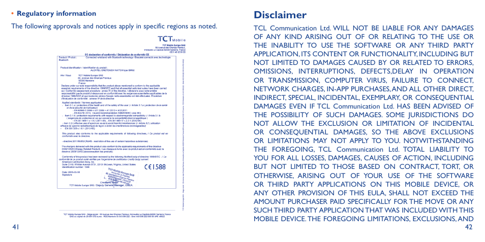 Alcatel Watch SM 02 User Manual | Page 25 / 29