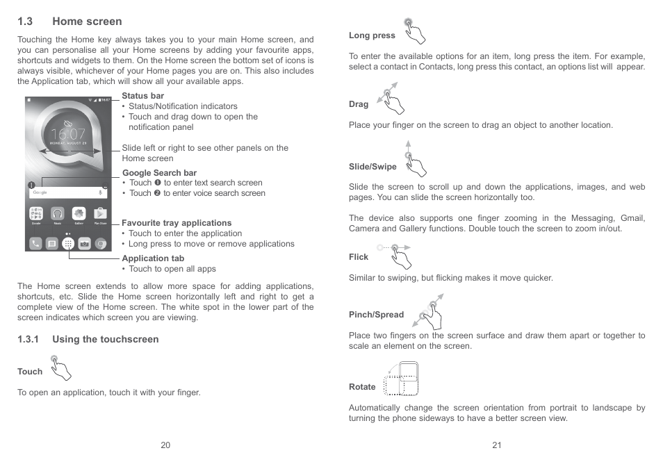 3 home screen | Alcatel Shine Lite 5080X User Manual | Page 12 / 53