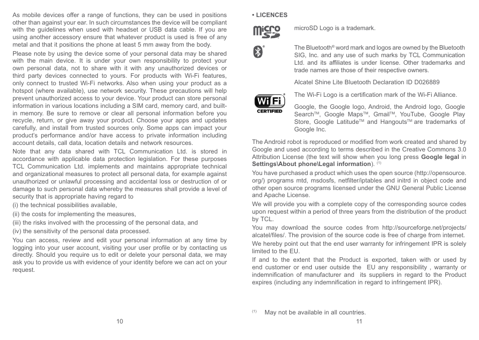 Alcatel Shine Lite 5080X User Manual | Page 7 / 53