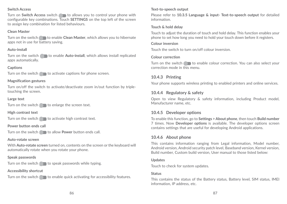 Alcatel POP 4 Plus 5056D User Manual | Page 45 / 52