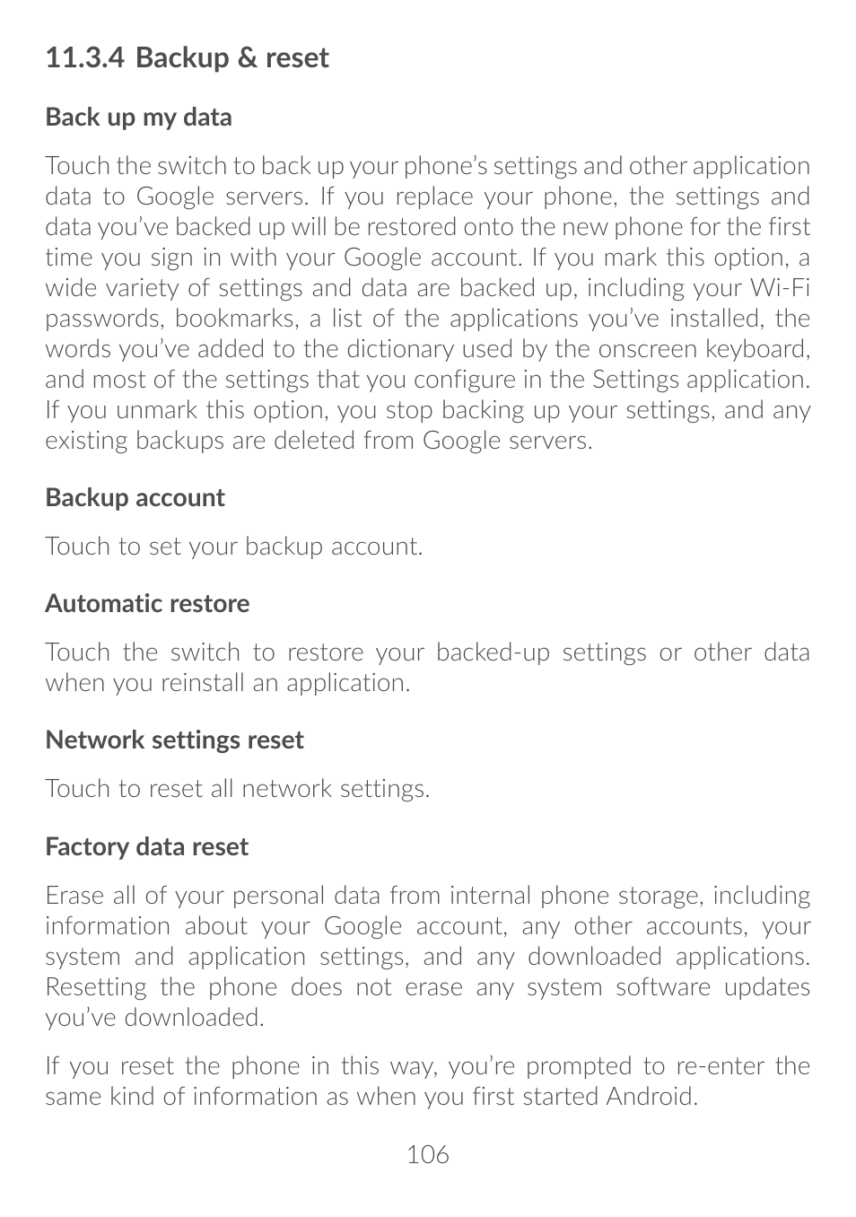 Alcatel Idol 4S 6070K User Manual | Page 107 / 137