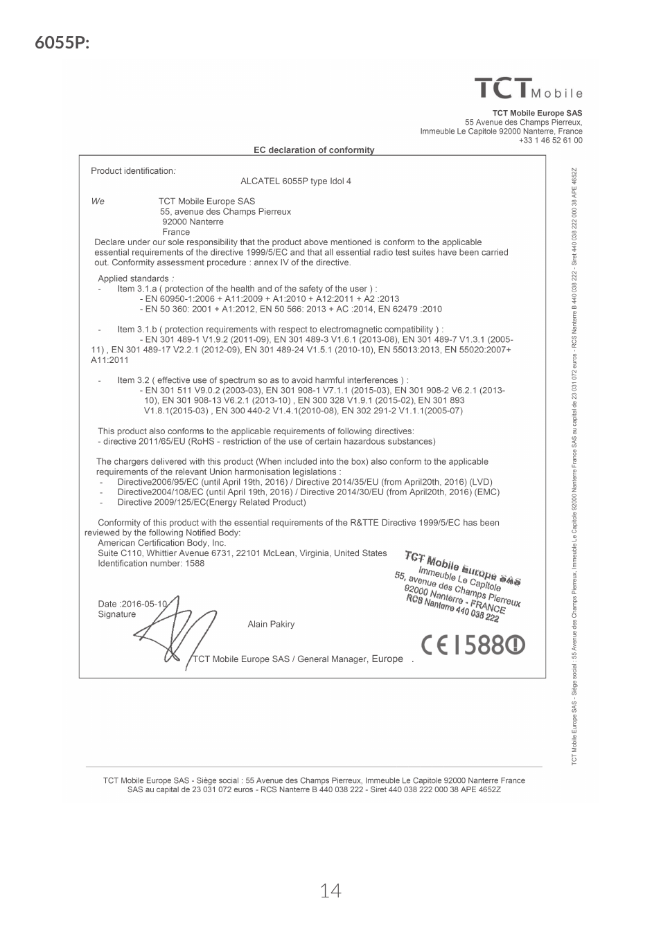 Alcatel Idol 4S 6070K User Manual | Page 15 / 137