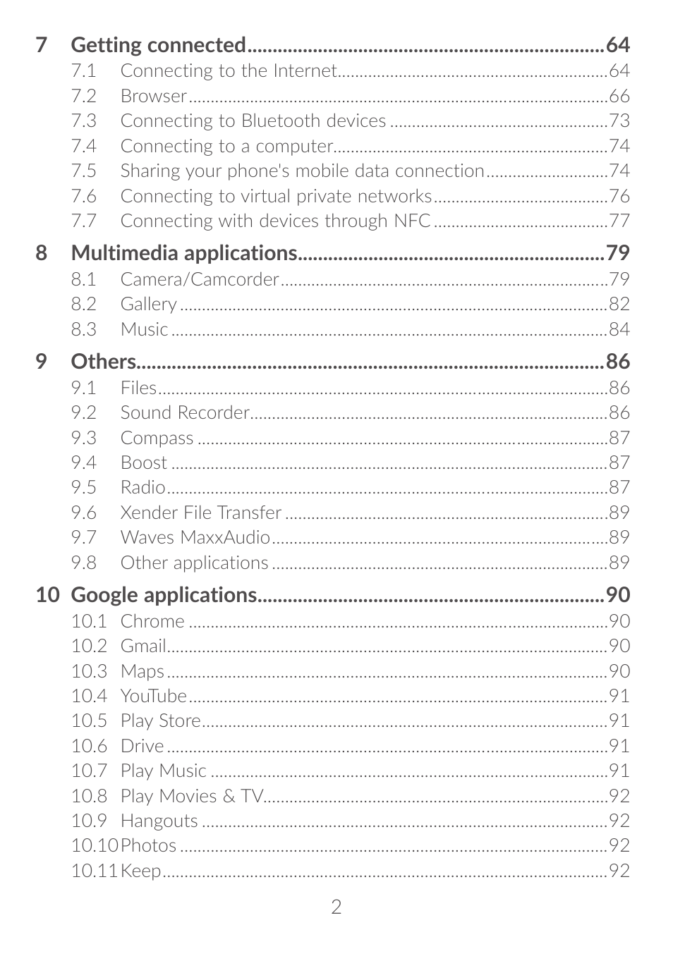 Alcatel Idol 4S 6070K User Manual | Page 3 / 137