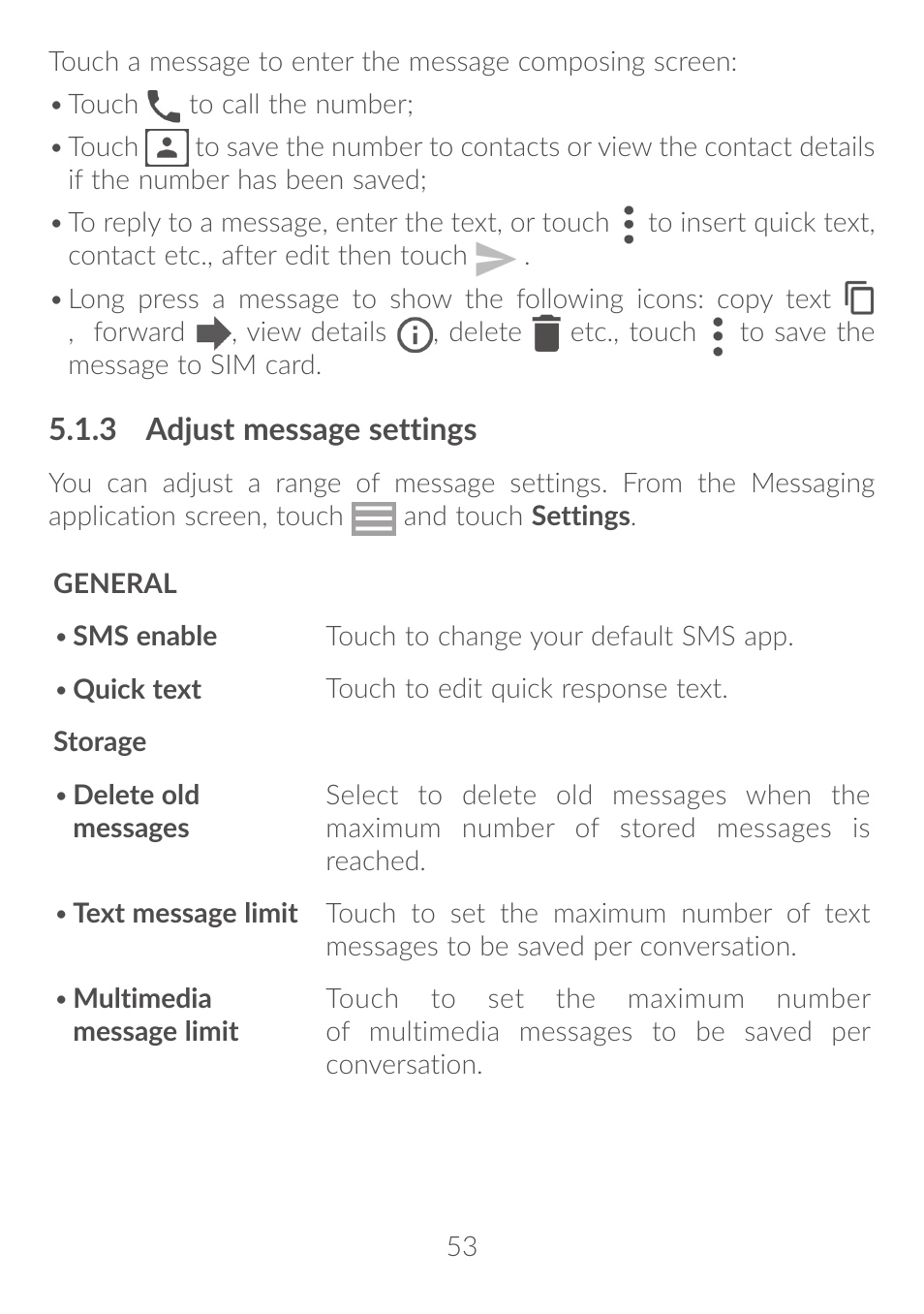 Alcatel Idol 4S 6070K User Manual | Page 54 / 137