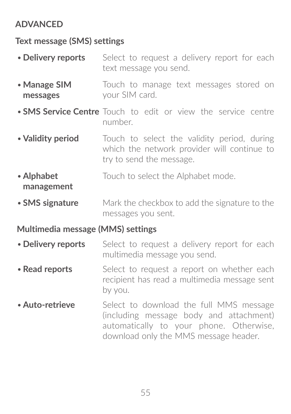 Alcatel Idol 4S 6070K User Manual | Page 56 / 137