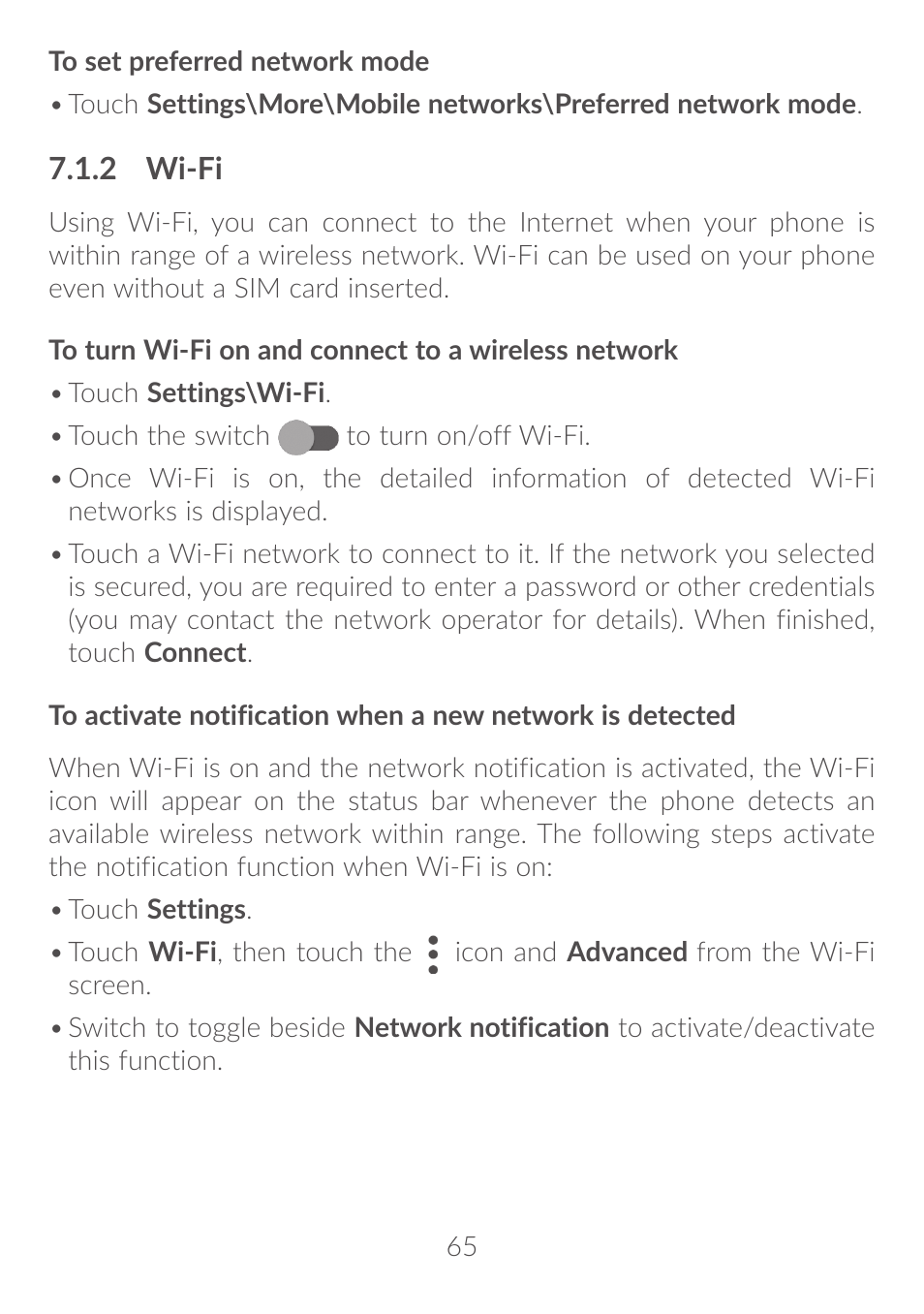 Alcatel Idol 4S 6070K User Manual | Page 66 / 137