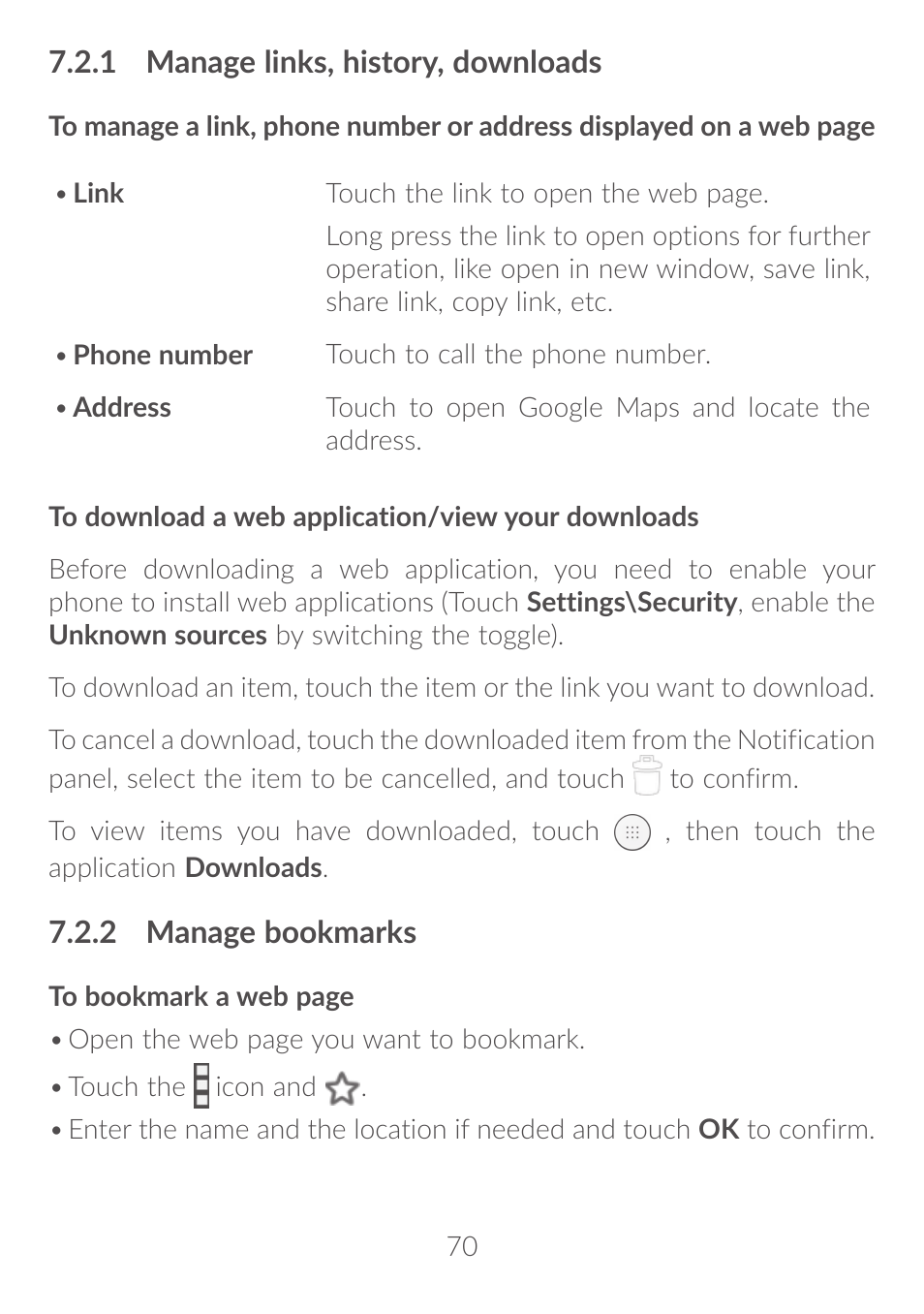 Alcatel Idol 4S 6070K User Manual | Page 71 / 137