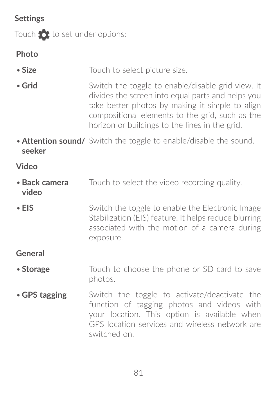 Alcatel Idol 4S 6070K User Manual | Page 82 / 137